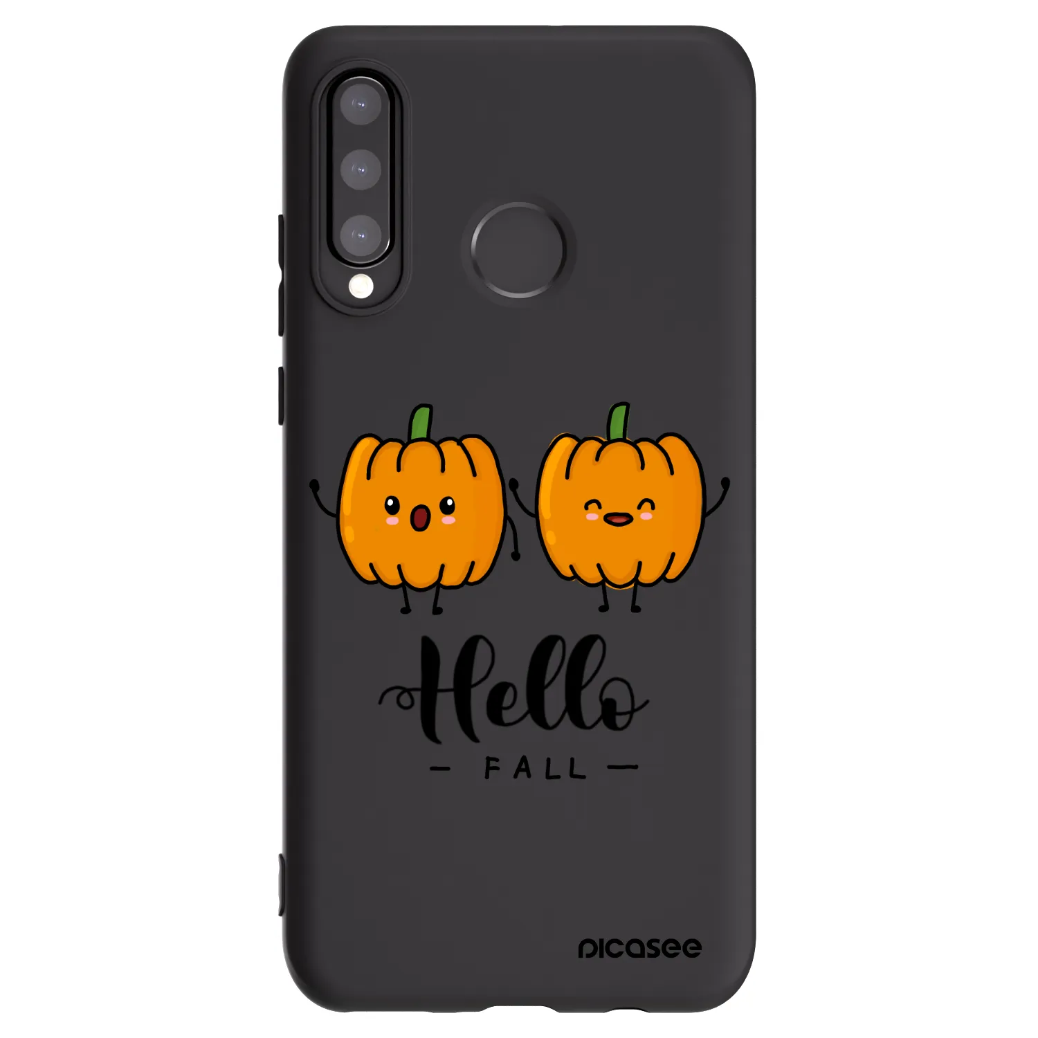 Picasee Huawei P30 Lite Hülle - Schwarzes Silikon - Hallo Fall