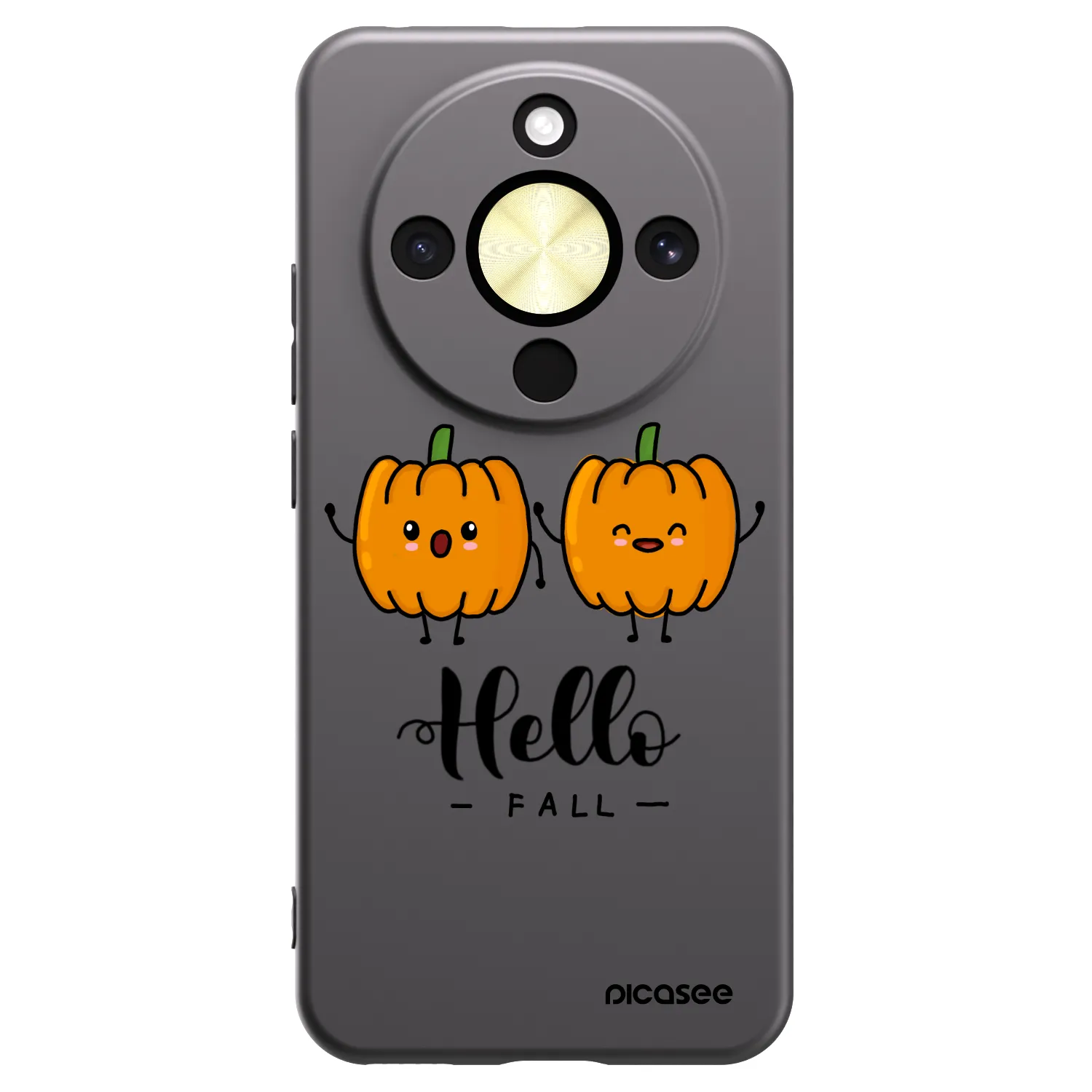 Picasee Honor Magic8 Lite 5G Hülle - Schwarzes Silikon - Hallo Fall