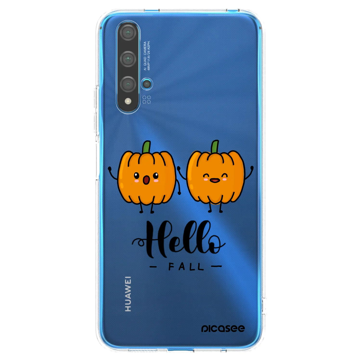 Picasee Huawei Nova 5T Hülle - Transparentes Silikon - Hallo Fall