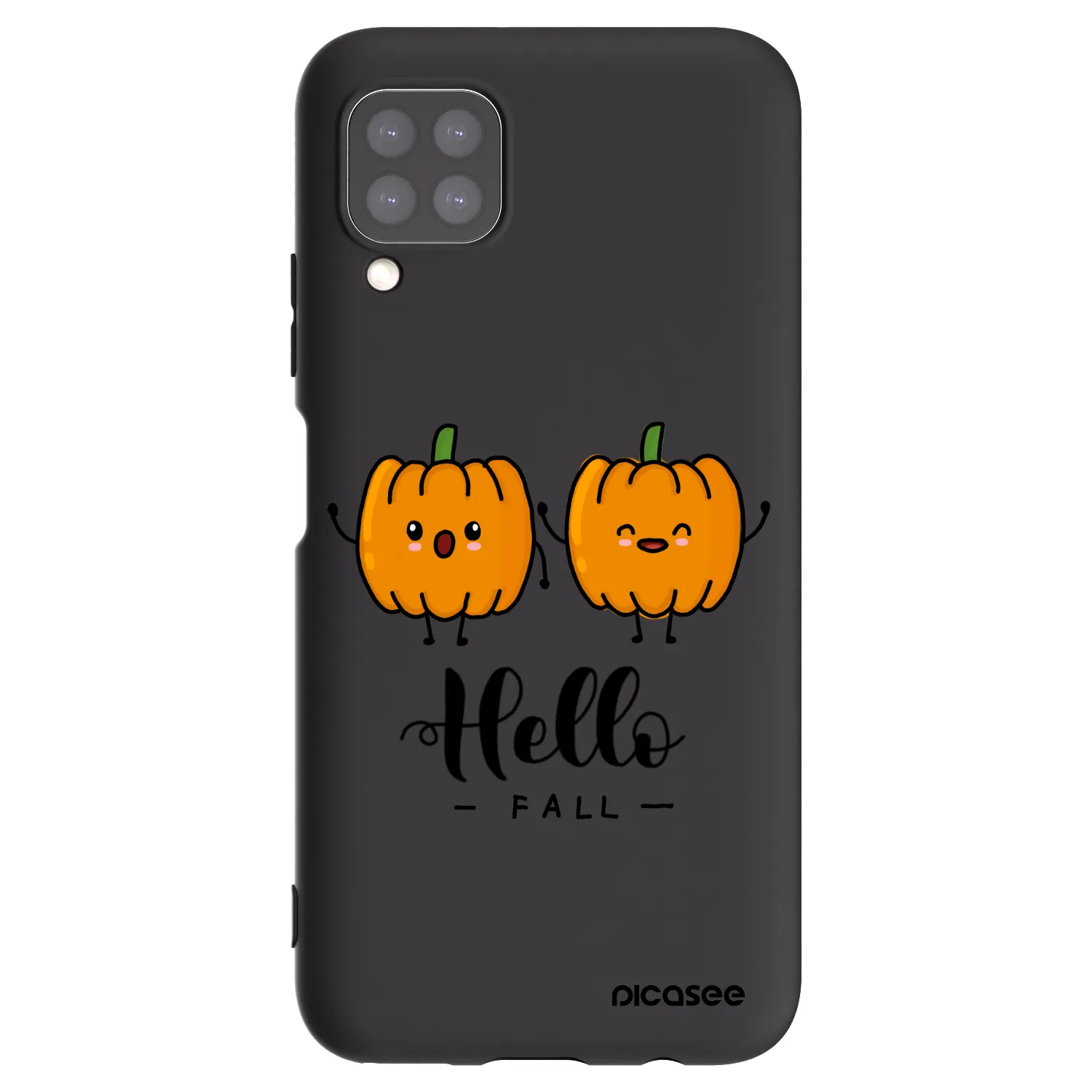 Picasee Huawei P40 Lite Hülle - Schwarzes Silikon - Hallo Fall