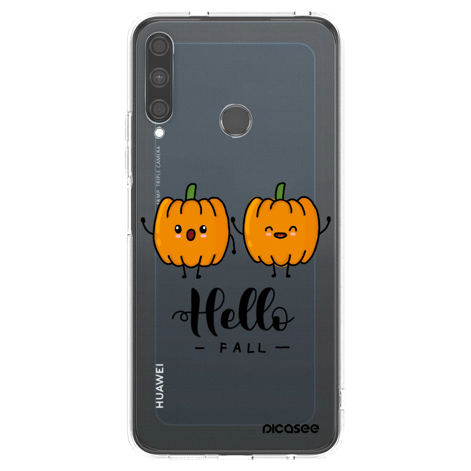 Picasee Huawei P40 Lite E Hülle - Transparentes Silikon - Hallo Fall