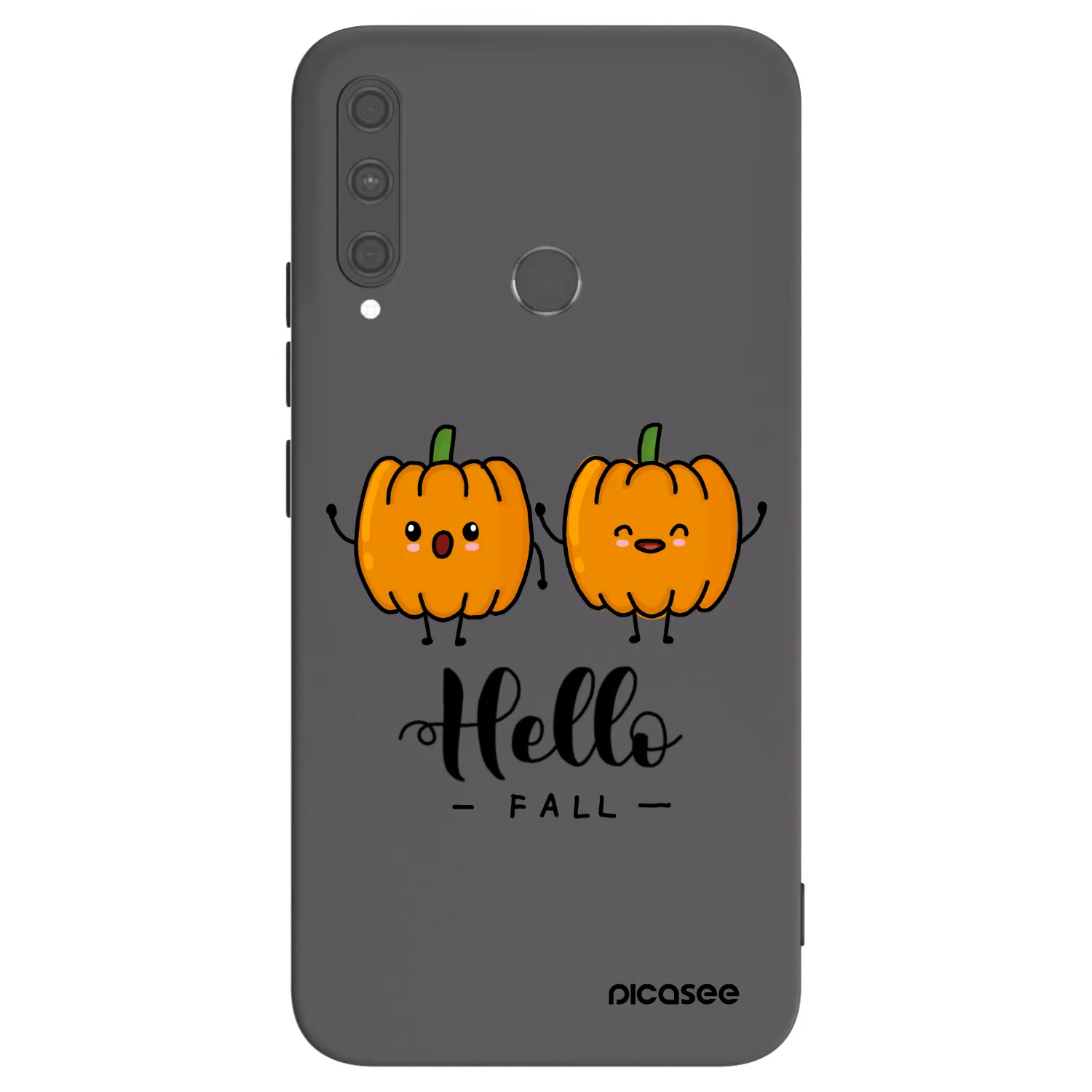 Picasee Huawei P40 Lite E Hülle - Schwarzes Silikon - Hallo Fall
