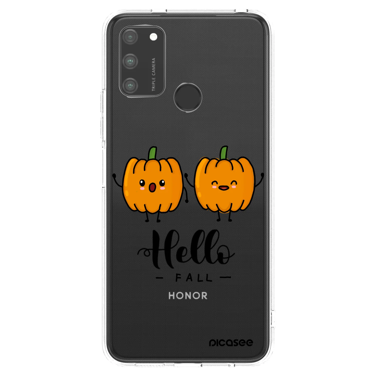 Picasee Honor 9A Hülle - Transparentes Silikon - Hallo Fall