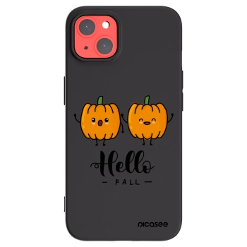 Picasee Apple iPhone 13 Hülle - Schwarzes Silikon - Hallo Fall