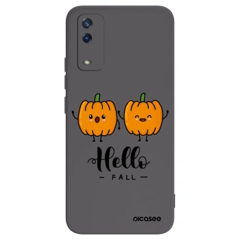 Picasee Vivo Y11s Hülle - Schwarzes Silikon - Hallo Fall