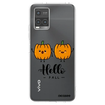 Picasee Vivo Y33s Hülle - Transparentes Silikon - Hallo Fall