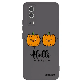 Picasee Vivo Y72 5G Hülle - Schwarzes Silikon - Hallo Fall