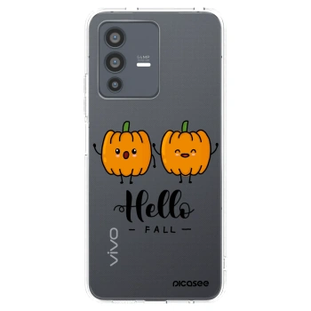 Picasee Vivo V23 5G Hülle - Transparentes Silikon - Hallo Fall