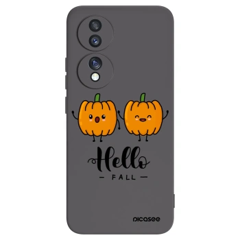 Picasee Honor 70 Hülle - Schwarzes Silikon - Hallo Fall