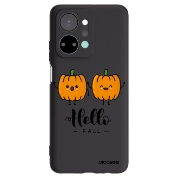 Picasee Honor X7a Hülle - Schwarzes Silikon - Hallo Fall