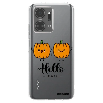 Picasee Honor X7a Hülle - Transparentes Silikon - Hallo Fall