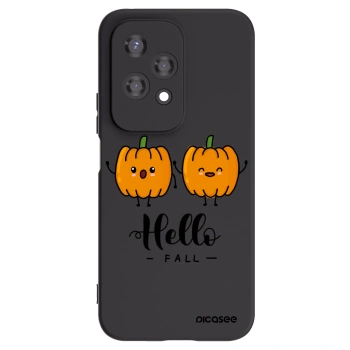Picasee Honor 200 Lite Hülle - Schwarzes Silikon - Hallo Fall