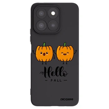 Picasee Honor X8c Hülle - Schwarzes Silikon - Hallo Fall