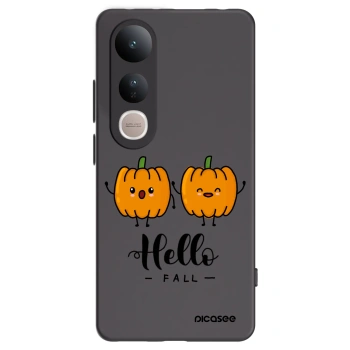 Picasee Vivo V50 Lite 5G Hülle - Schwarzes Silikon - Hallo Fall