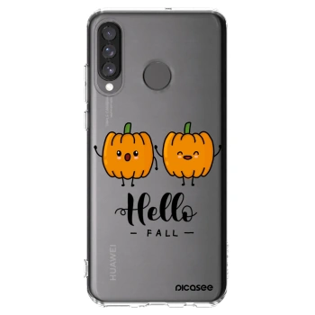 Picasee Huawei P30 Lite Hülle - Transparentes Silikon - Hallo Fall