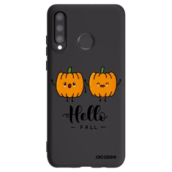Picasee Huawei P30 Lite Hülle - Schwarzes Silikon - Hallo Fall