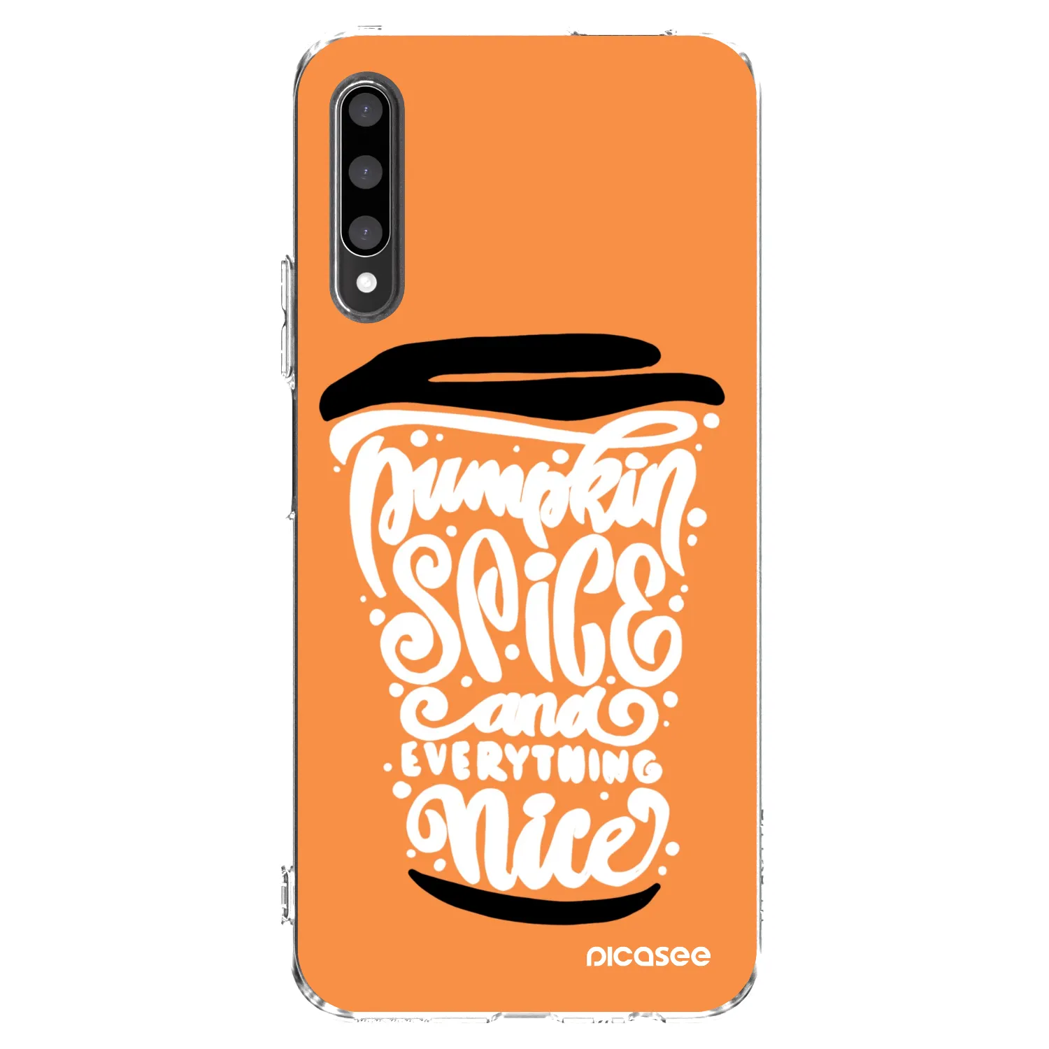 Picasee Honor 9X Pro Hülle - Transparentes Silikon - Pumpkin coffee