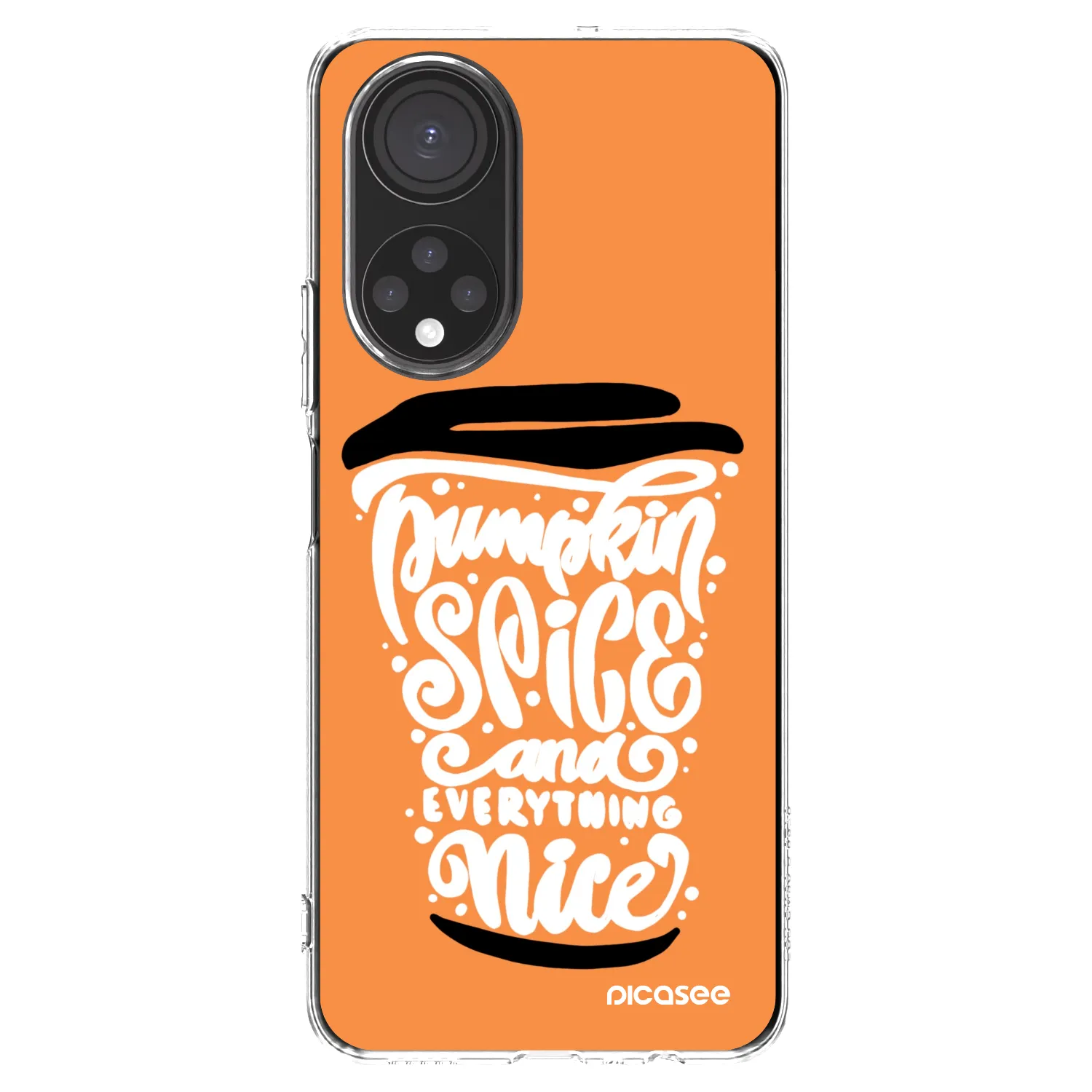 Picasee Honor X7 Hülle - Transparentes Silikon - Pumpkin coffee