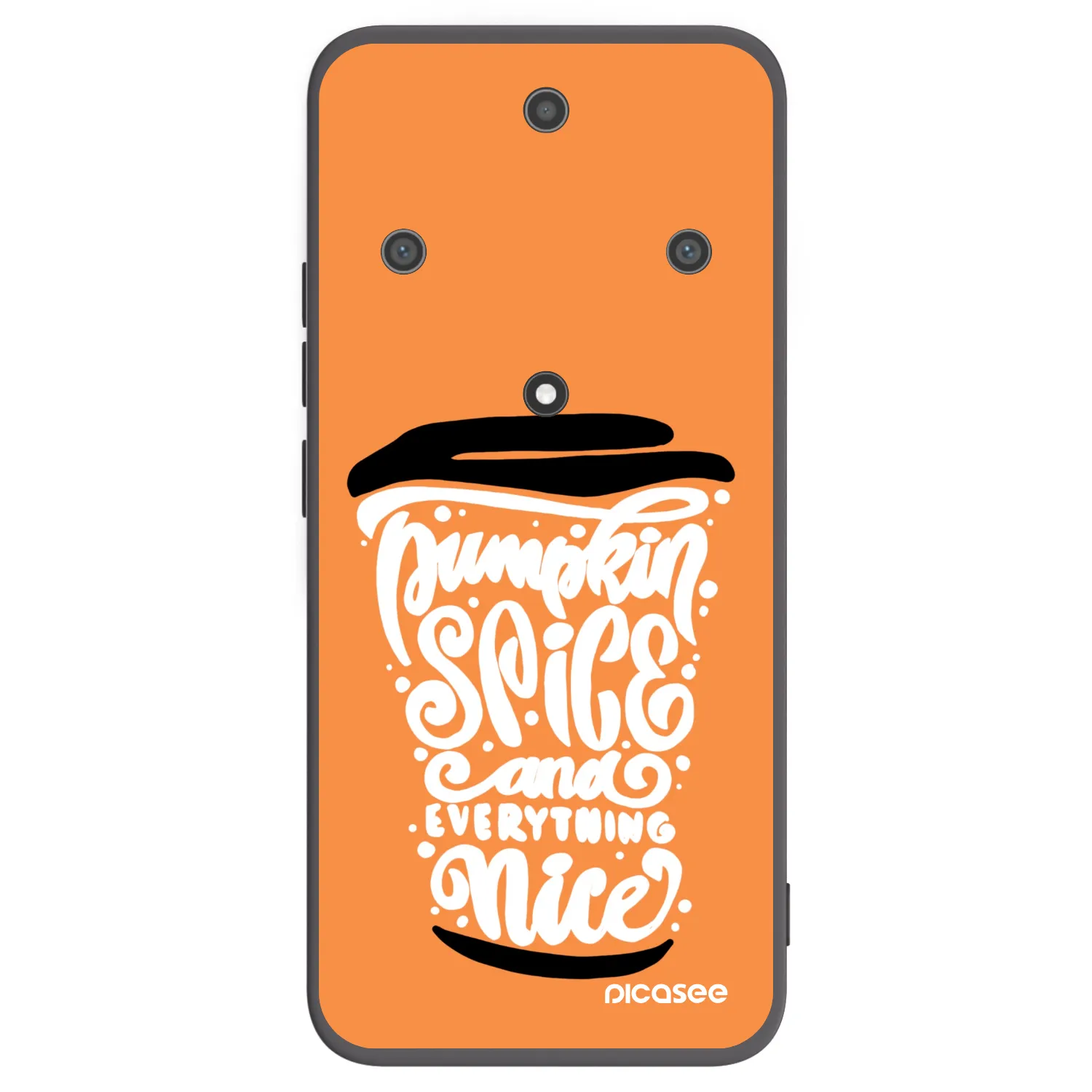 Picasee Honor Magic5 Lite 5G Hülle - Schwarzes Silikon - Pumpkin coffee
