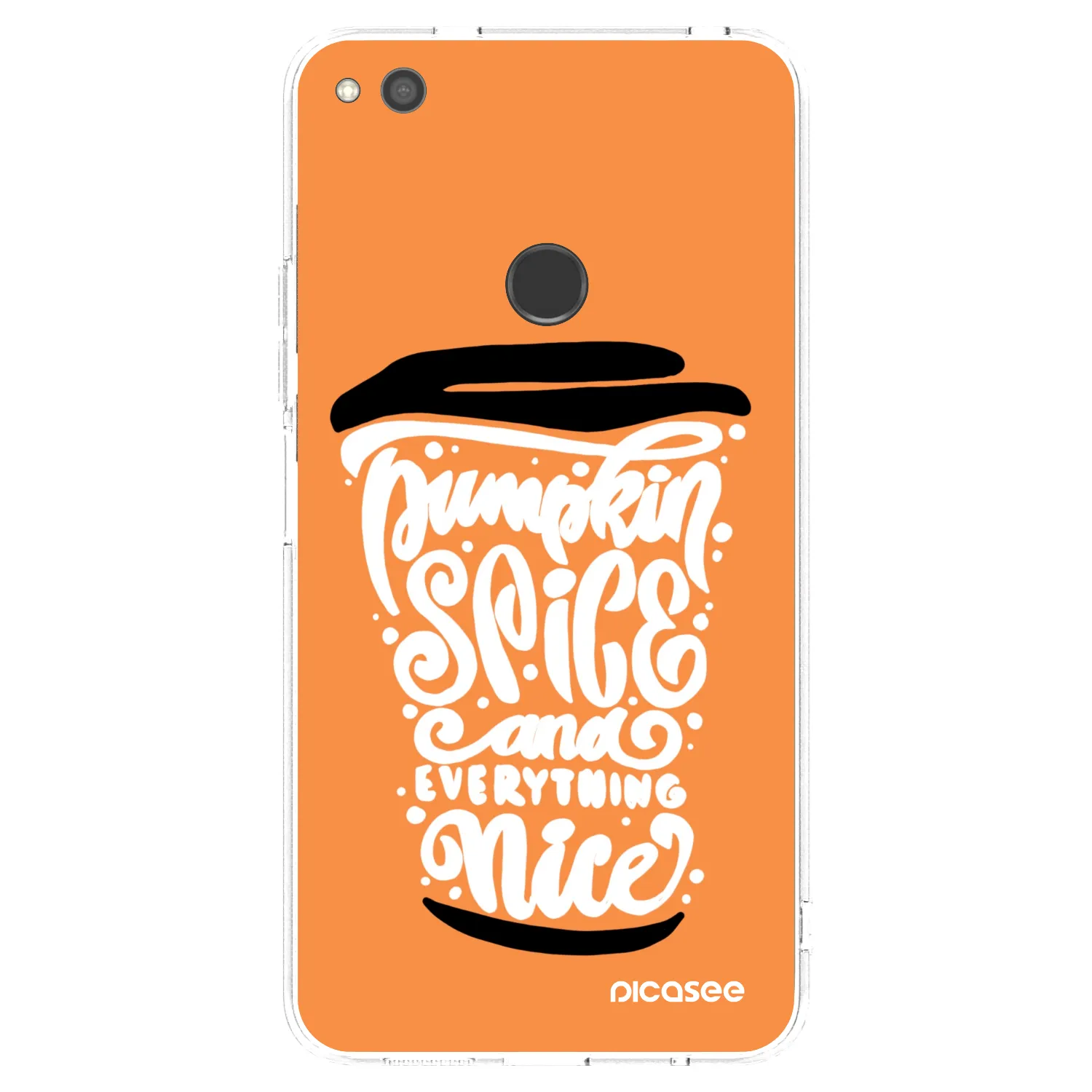 Picasee Huawei P9 Lite 2017 Hülle - Transparentes Silikon - Pumpkin coffee