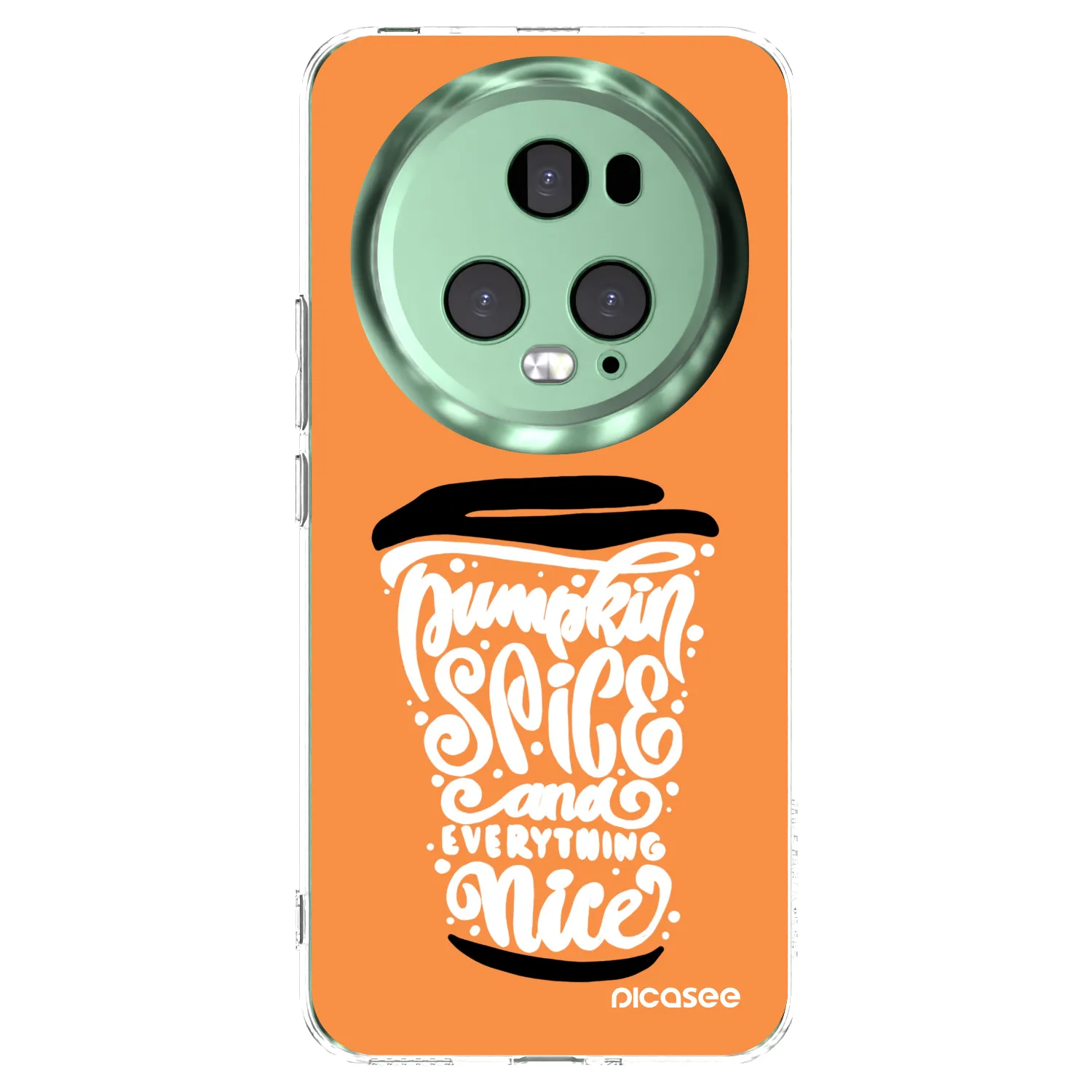 Picasee Honor Magic5 Pro Hülle - Transparentes Silikon - Pumpkin coffee