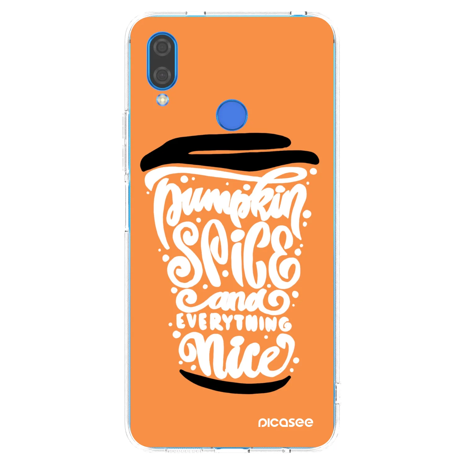 Picasee Huawei Nova 3i Hülle - Transparentes Silikon - Pumpkin coffee