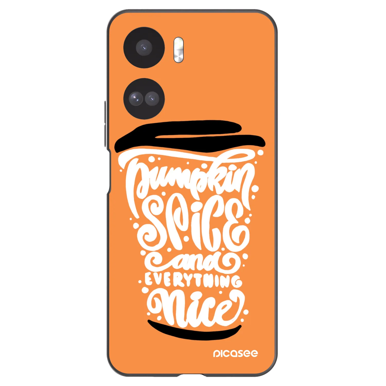 Picasee Honor 90 Lite 5G Hülle - Schwarzes Silikon - Pumpkin coffee