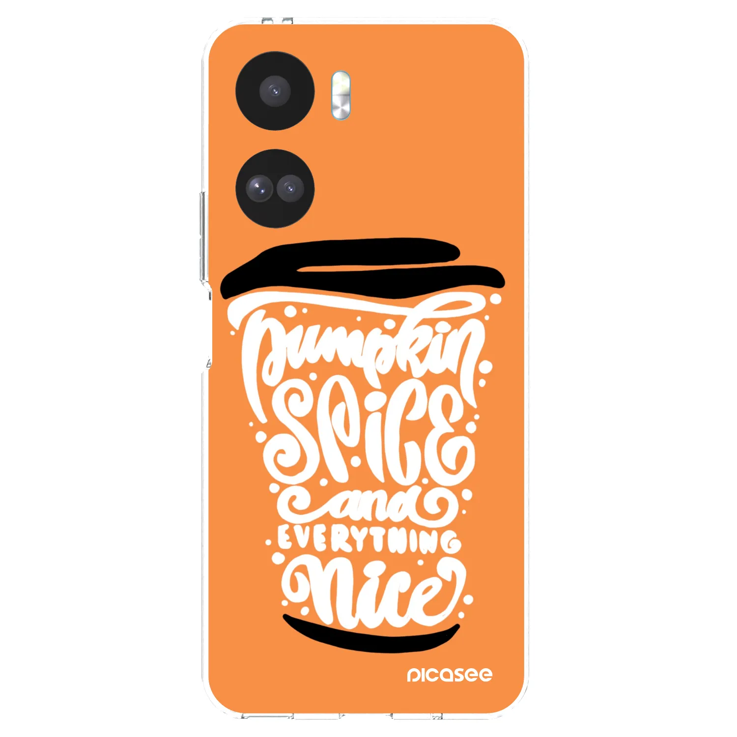Picasee Honor 90 Lite 5G Hülle - Transparentes Silikon - Pumpkin coffee