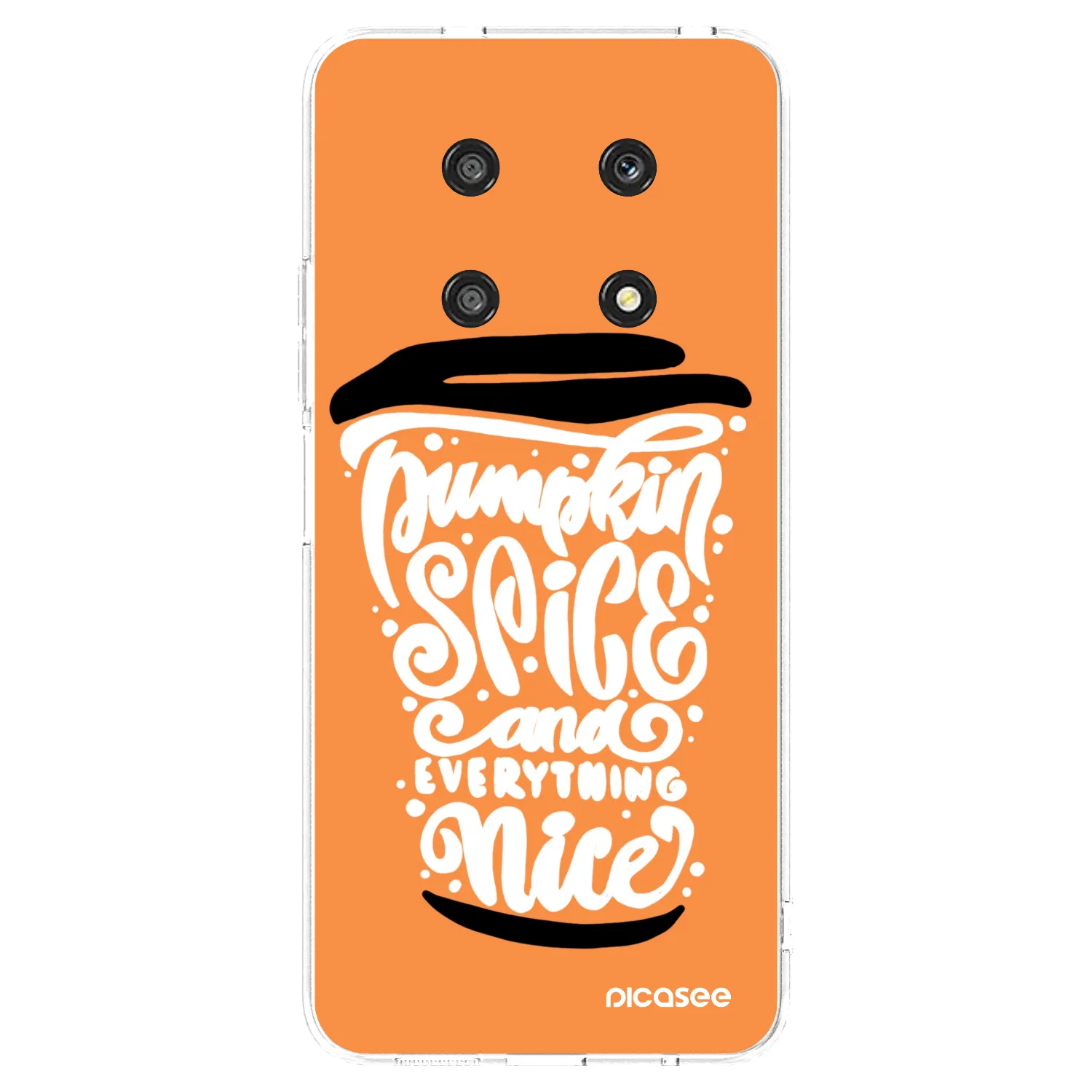 Picasee Honor Magic4 Lite 5G Hülle - Transparentes Silikon - Pumpkin coffee