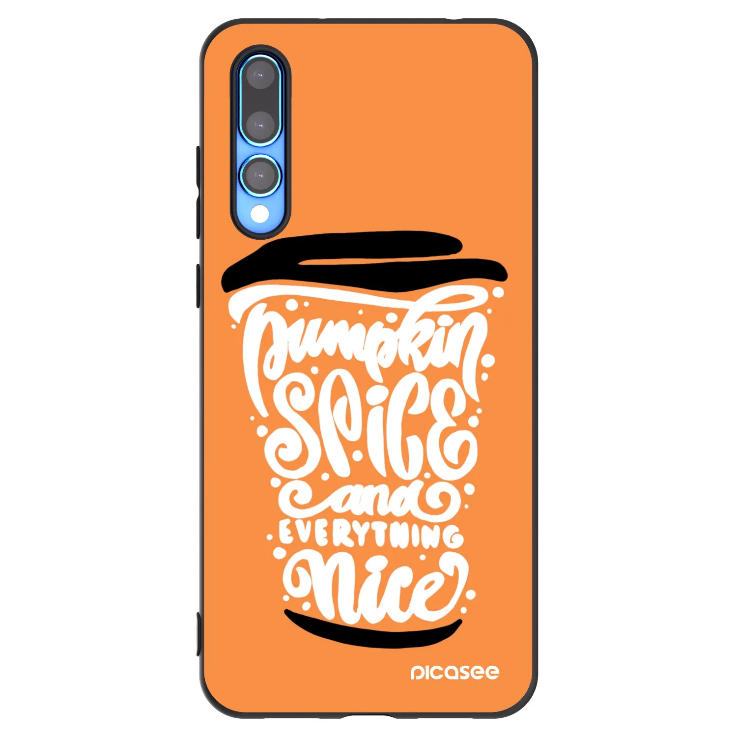 Picasee Huawei P20 Pro Hülle - Schwarzes Silikon - Pumpkin coffee
