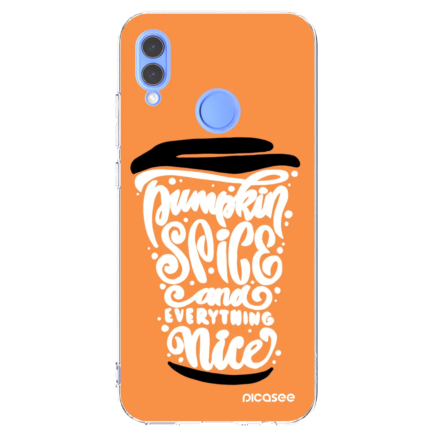 Picasee Huawei P Smart 2019 Hülle - Transparentes Silikon - Pumpkin coffee