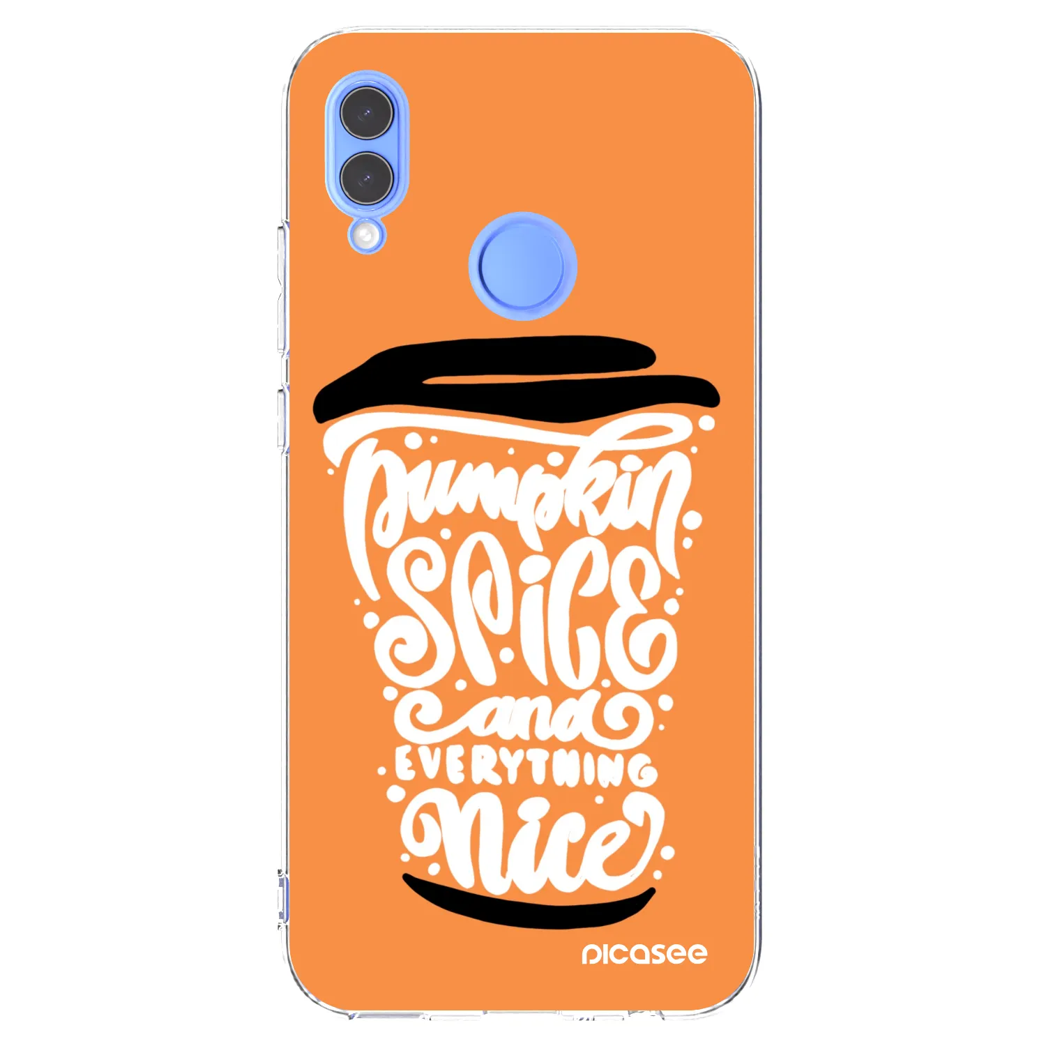 Picasee Honor 10 Lite Hülle - Transparentes Silikon - Pumpkin coffee