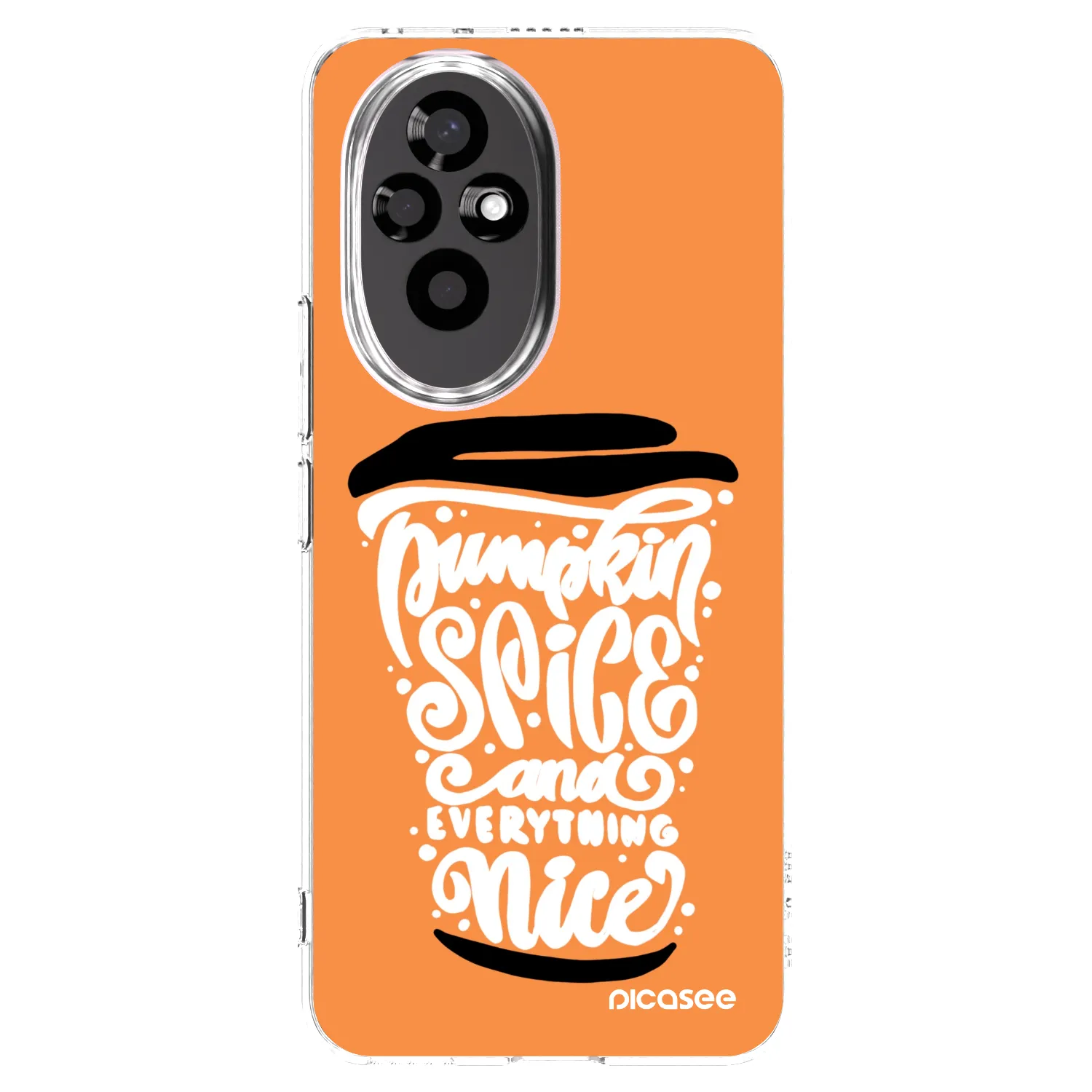 Picasee Honor 200 5G Hülle - Transparentes Silikon - Pumpkin coffee