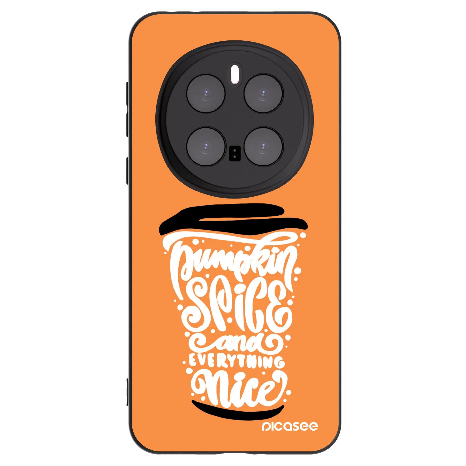 Picasee Honor Magic7 Pro 5G Hülle - Schwarzes Silikon - Pumpkin coffee