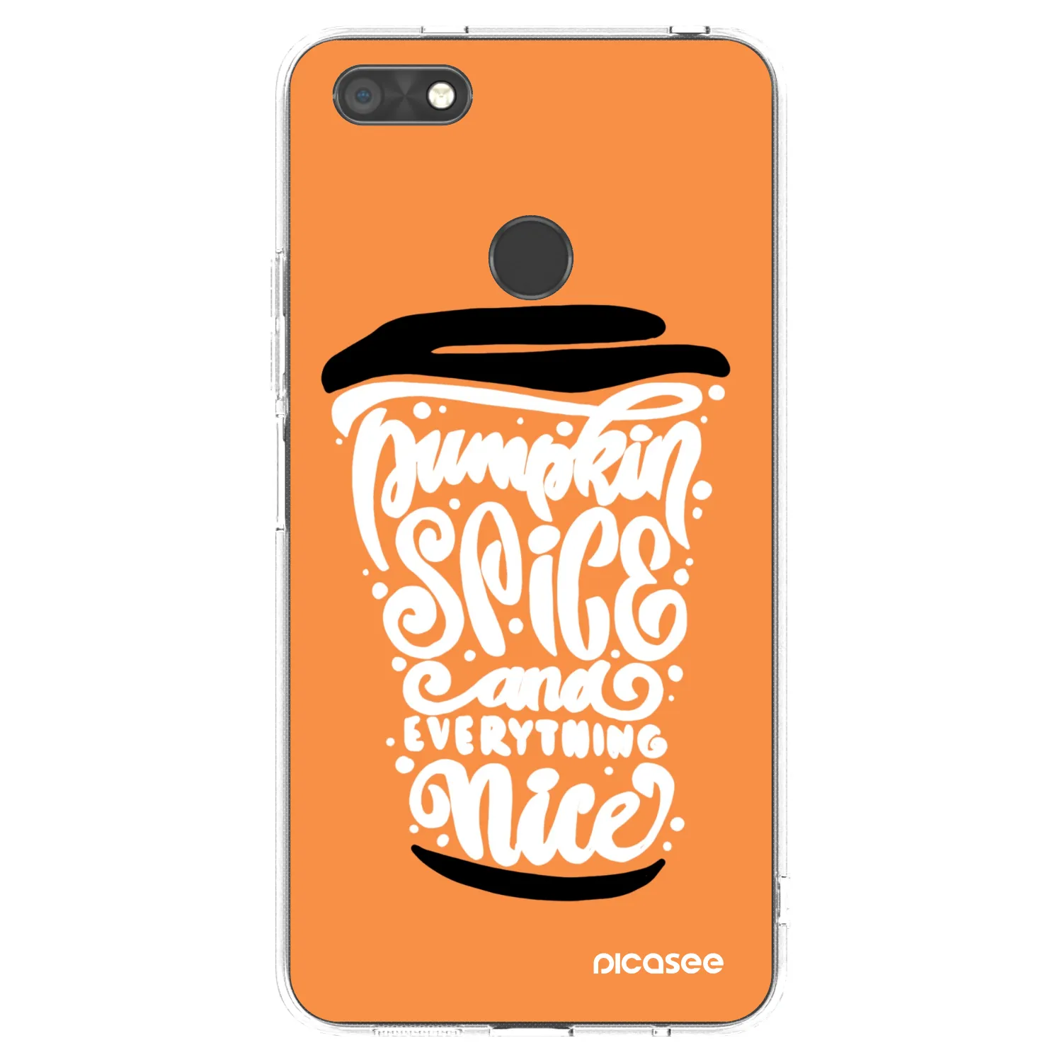 Picasee Huawei P9 Lite Mini Hülle - Transparentes Silikon - Pumpkin coffee