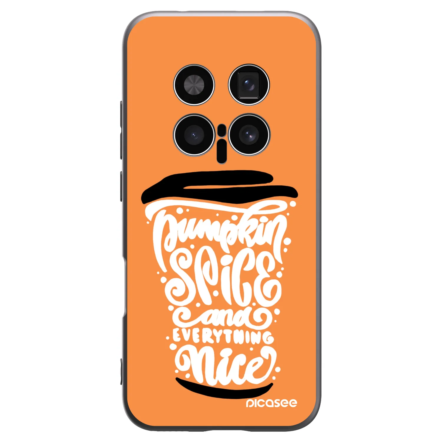 Picasee Honor Magic8 Pro 5G Hülle - Schwarzes Silikon - Pumpkin coffee
