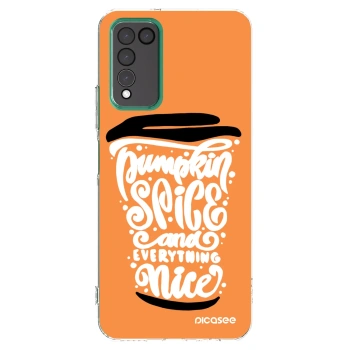 Picasee Honor 10X Lite Hülle - Transparentes Silikon - Pumpkin coffee