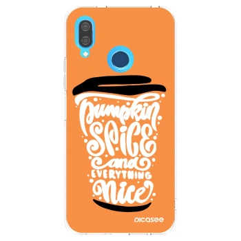 Picasee Huawei P20 Lite Hülle - Transparentes Silikon - Pumpkin coffee