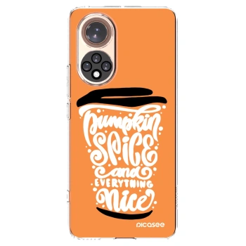 Picasee Huawei Nova 9 Hülle - Transparentes Silikon - Pumpkin coffee