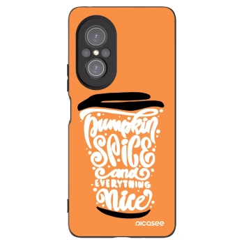 Picasee Huawei Nova 9 SE Hülle - Schwarzes Silikon - Pumpkin coffee