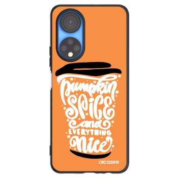 Picasee Honor X7 Hülle - Schwarzes Silikon - Pumpkin coffee