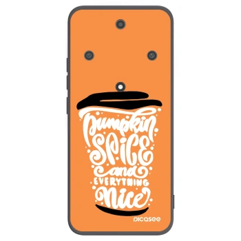 Picasee Honor Magic5 Lite 5G Hülle - Schwarzes Silikon - Pumpkin coffee