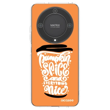 Picasee Honor Magic5 Lite 5G Hülle - Transparentes Silikon - Pumpkin coffee