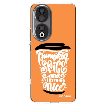 Picasee Honor 90 5G Hülle - Transparentes Silikon - Pumpkin coffee