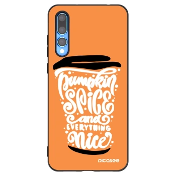 Picasee Huawei P20 Pro Hülle - Schwarzes Silikon - Pumpkin coffee