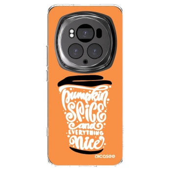 Picasee Honor Magic6 Pro Hülle - Transparentes Silikon - Pumpkin coffee