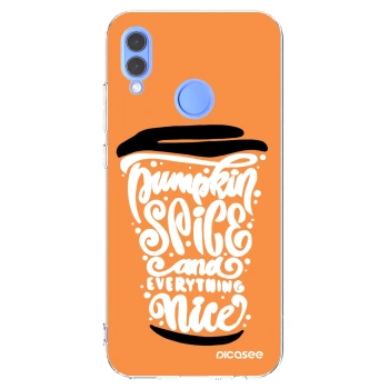 Picasee Honor 10 Lite Hülle - Transparentes Silikon - Pumpkin coffee