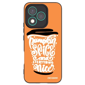 Picasee Honor 400 Lite 5G Hülle - Schwarzes Silikon - Pumpkin coffee