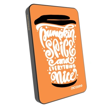 Powerbank mit MagSafe 5 000 mAh Grau - Pumpkin coffee