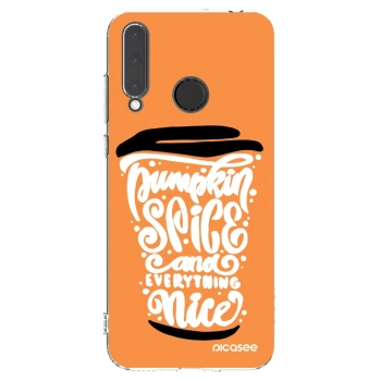 Picasee Honor 20 Lite Hülle - Transparentes Silikon - Pumpkin coffee